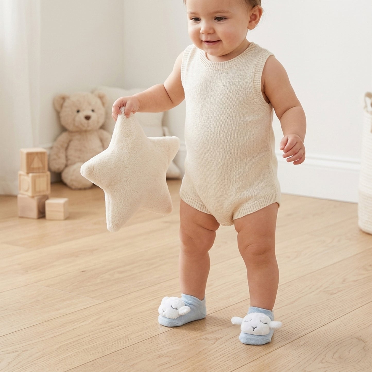 15-Color Cute Anti-Skid Floor Baby Socks - Non-Slip Animal Patterns for Newborns & Toddlers