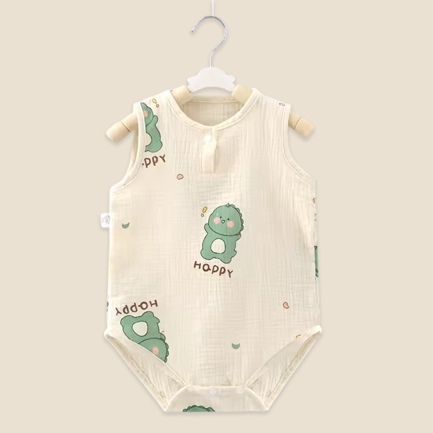 2026 New Summer Baby Sleeveless Bodysuit - 100% Soft Cotton Newborn Jumpsuit - Breathable Infant Outfits for Boys & Girls