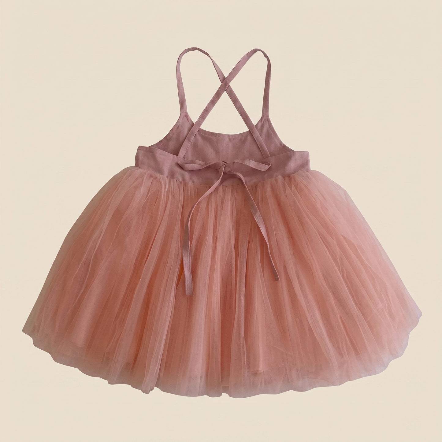 Baby Girl Little Love Birthday Dress - Summer Flying Sleeves Princess Gown with Bow - Korean Style 0-3Y