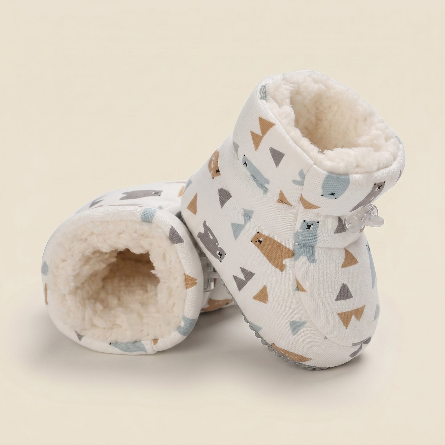 Cute Infant Walking Booties – Thickened Winter Warm Shoes for Baby Boys & Girls - Non-Slip Soft Sole First Walkers (0-18M)