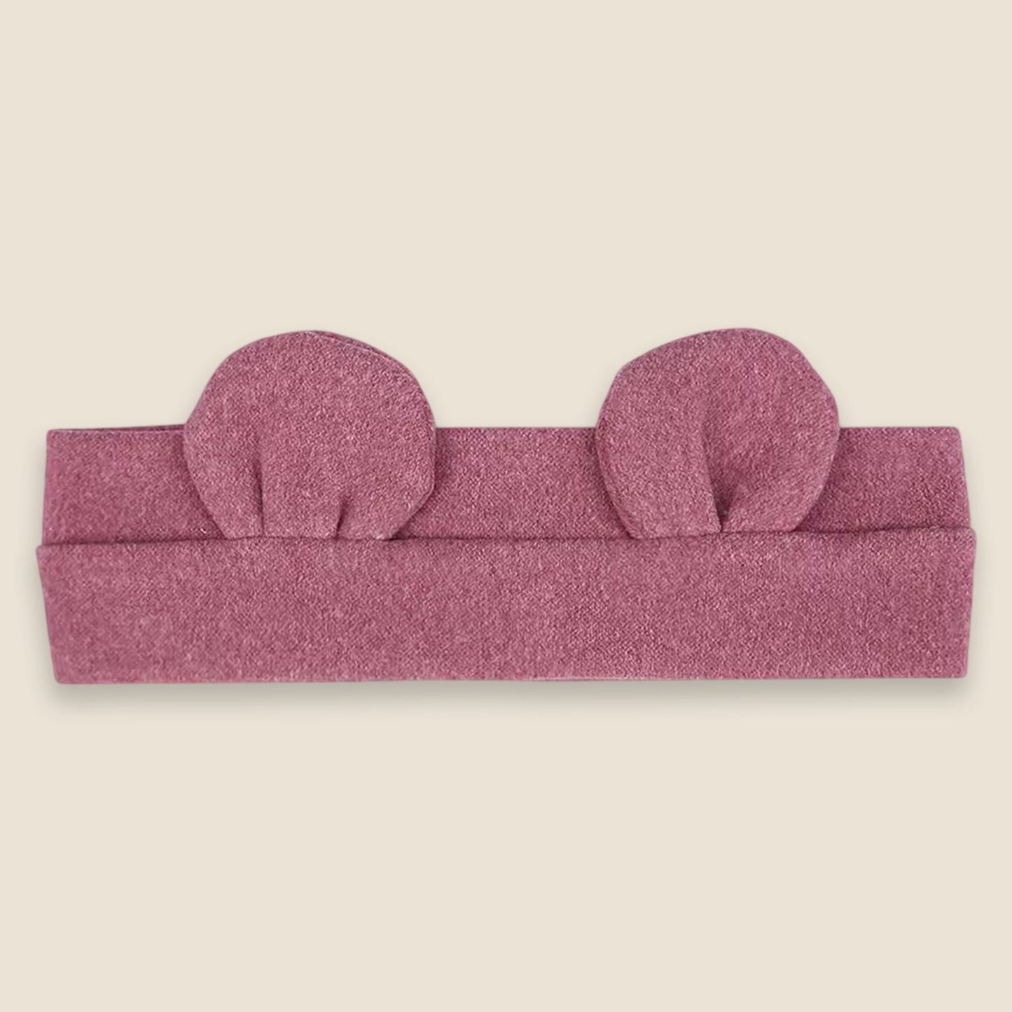 Cute Bear Ear Baby Headband - Soft Elastic Korean Turban - Newborn Infant Fall Winter Headwear for Boys & Girls