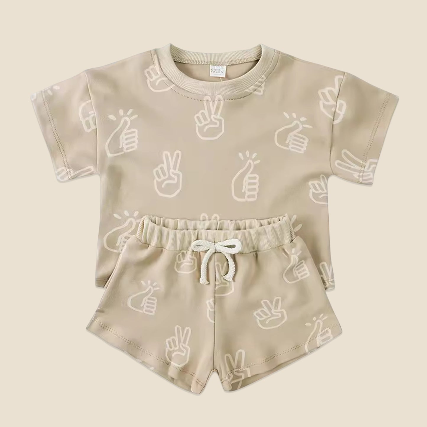 100% Cotton Kids Summer Clothing Set - Unisex Short Sleeve T-Shirt & Shorts Suit - Casual Baby Outfits for 1-8 Years
