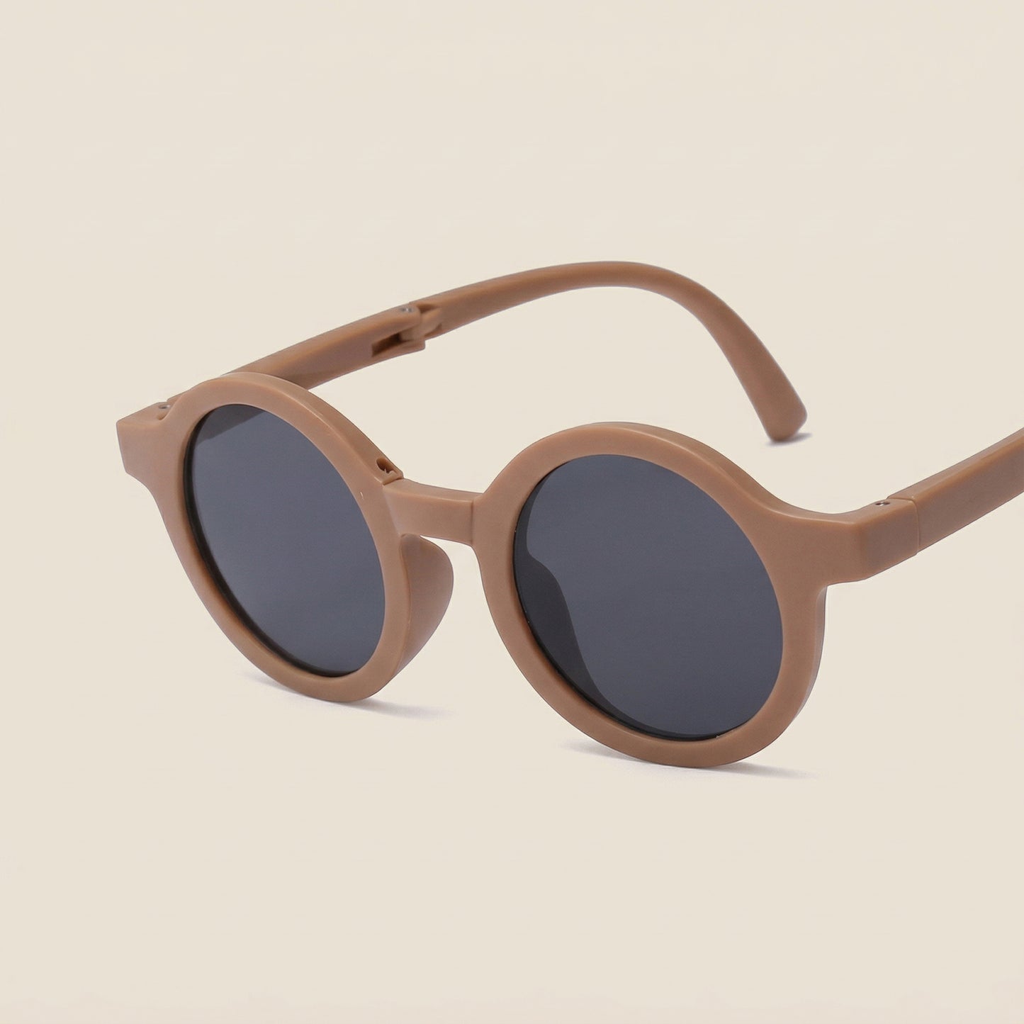 Foldable Kids Sunglasses - Portable Round Sun Glasses for Boys & Girls - Cute Baby Shades & Street Beat Eyewear