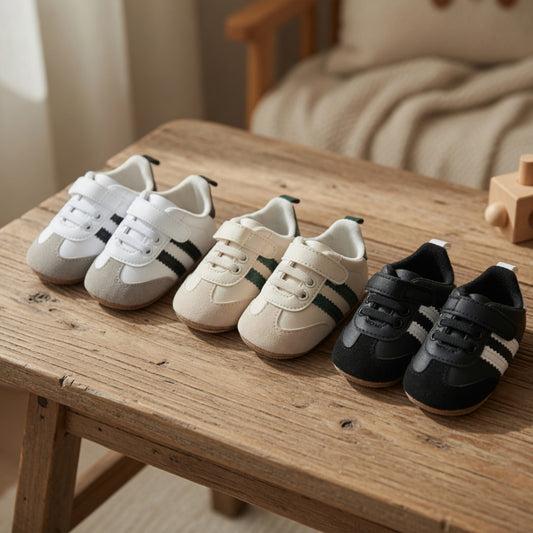 PU Leather Baby First Walkers - Spring & Autumn Indoor & Outdoor Toddler Shoes (0-18M)