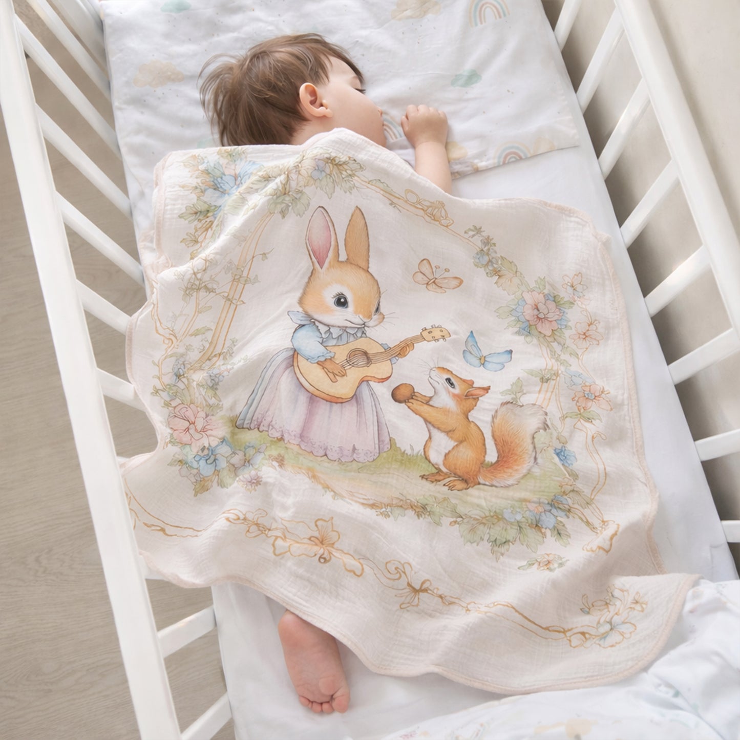 Pure Cotton Gauze Baby Blanket - Class A Soft Bath Towel - High Absorbency Swaddle for Infants & Toddlers