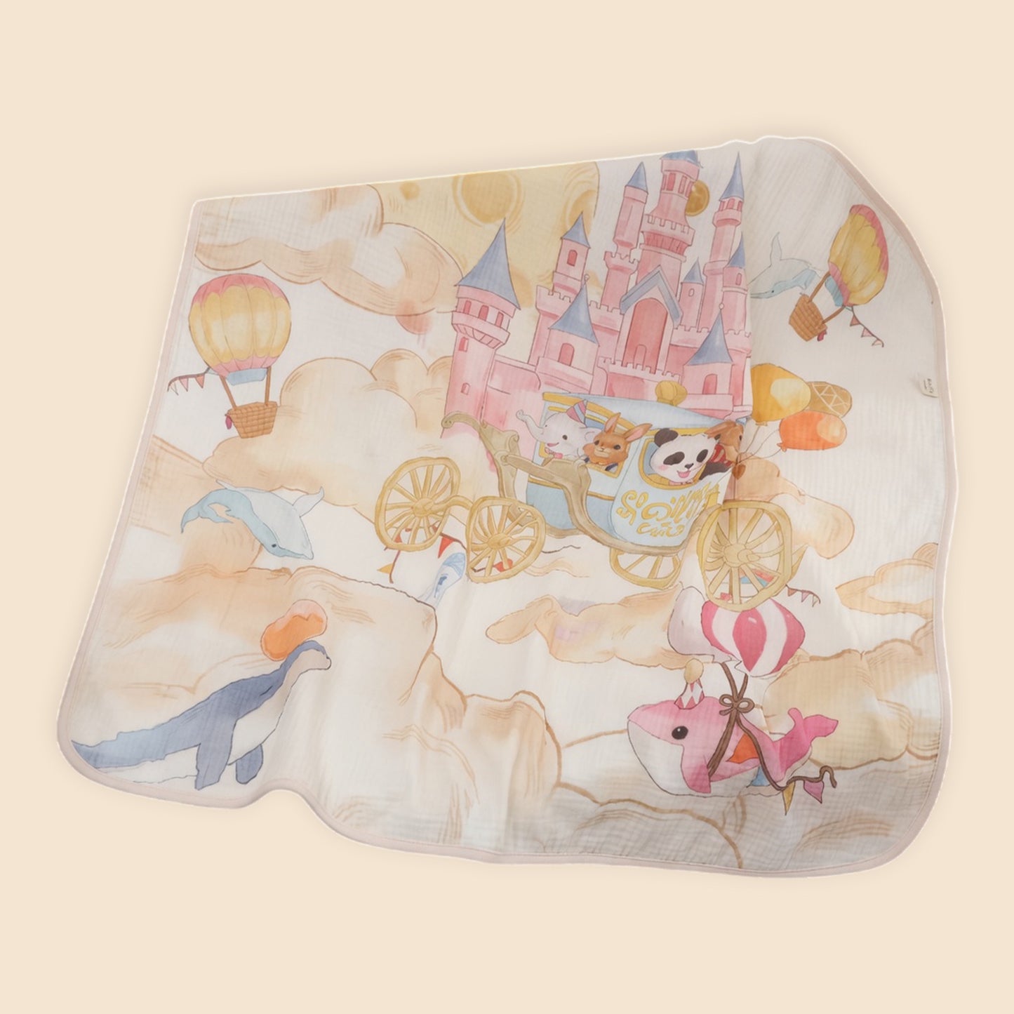 Pure Cotton Gauze Baby Blanket - Class A Soft Bath Towel - High Absorbency Swaddle for Infants & Toddlers