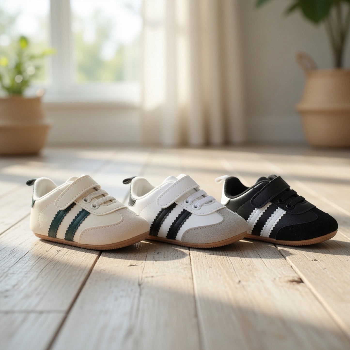 PU Leather Baby First Walkers - Spring & Autumn Indoor & Outdoor Toddler Shoes (0-18M)