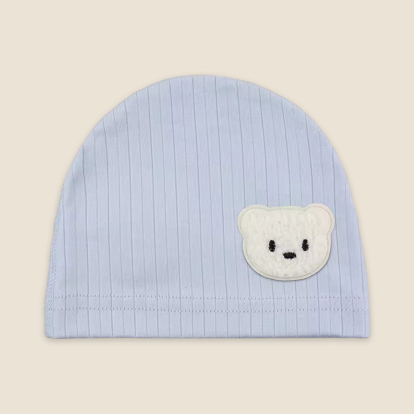 Newborn 95% Cotton Turban Hat - Safe Fetal Hospital Cap - Soft Spring Autumn Beanie for Baby Boys & Girls 0-6M