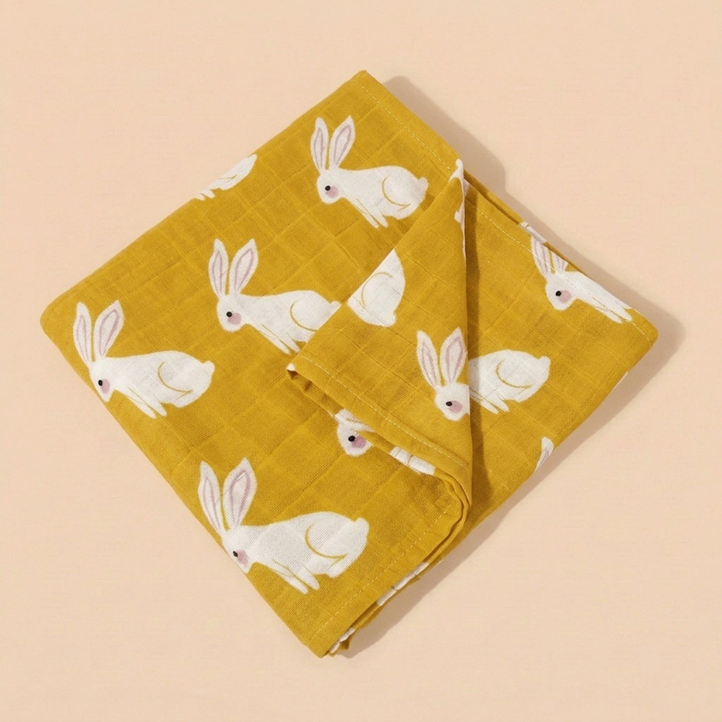 Muslin Cotton Baby Towel - Multi-use Newborn Swaddle & Bath Scarf - Soft Feeding Face Washcloth
