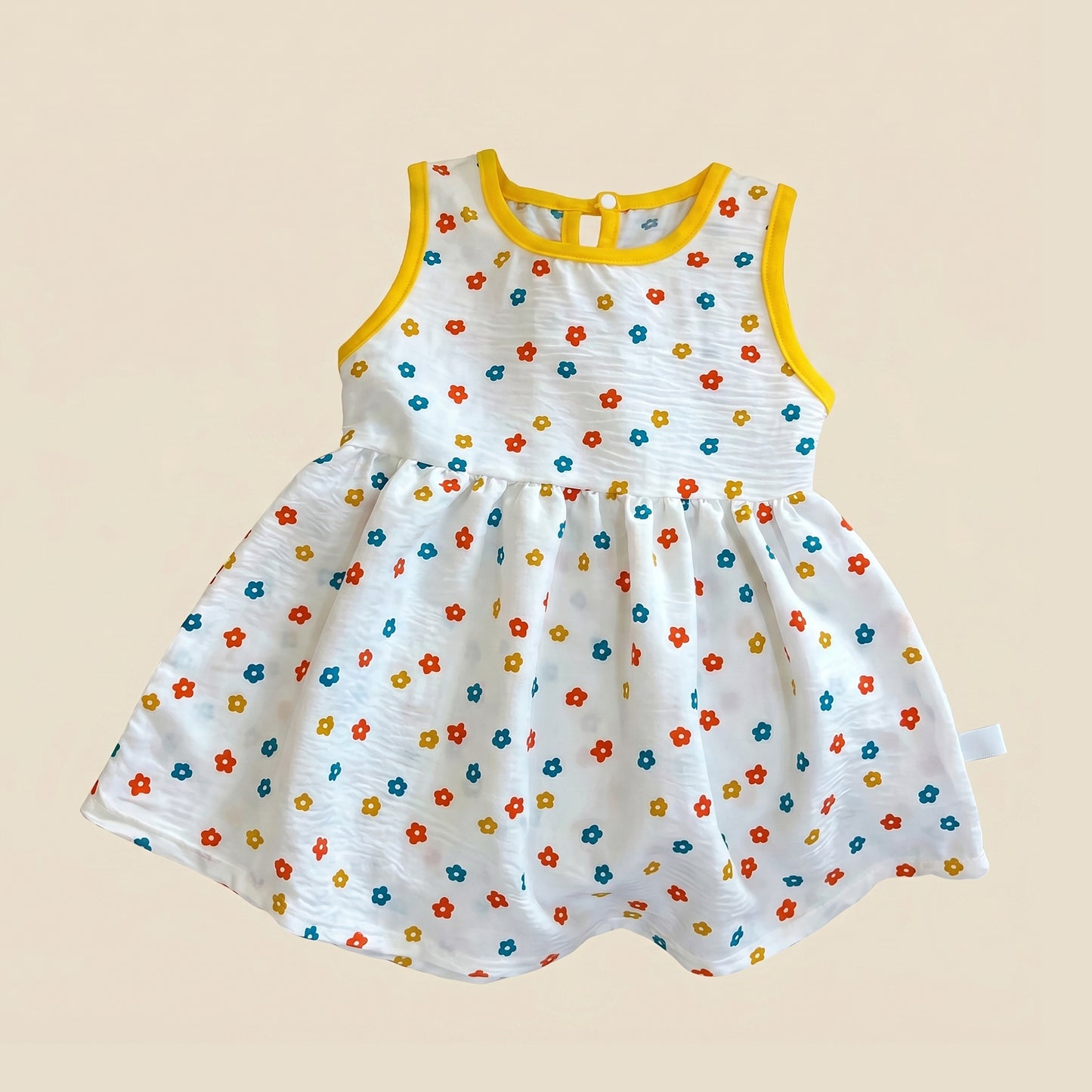 Newborn Girl Sleeveless Printed Dress - Casual Princess Style Clothing - Fashionable Baby Girl Leisure Outfits