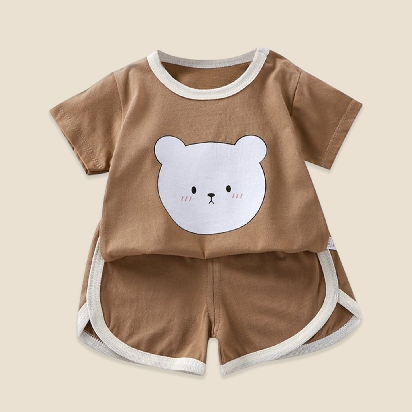 Summer Baby Cartoon Clothing Set - 100% Cotton Short Sleeve T-Shirt & Shorts - Casual 2Pcs Outfit for Boys & Girls 0-4Y