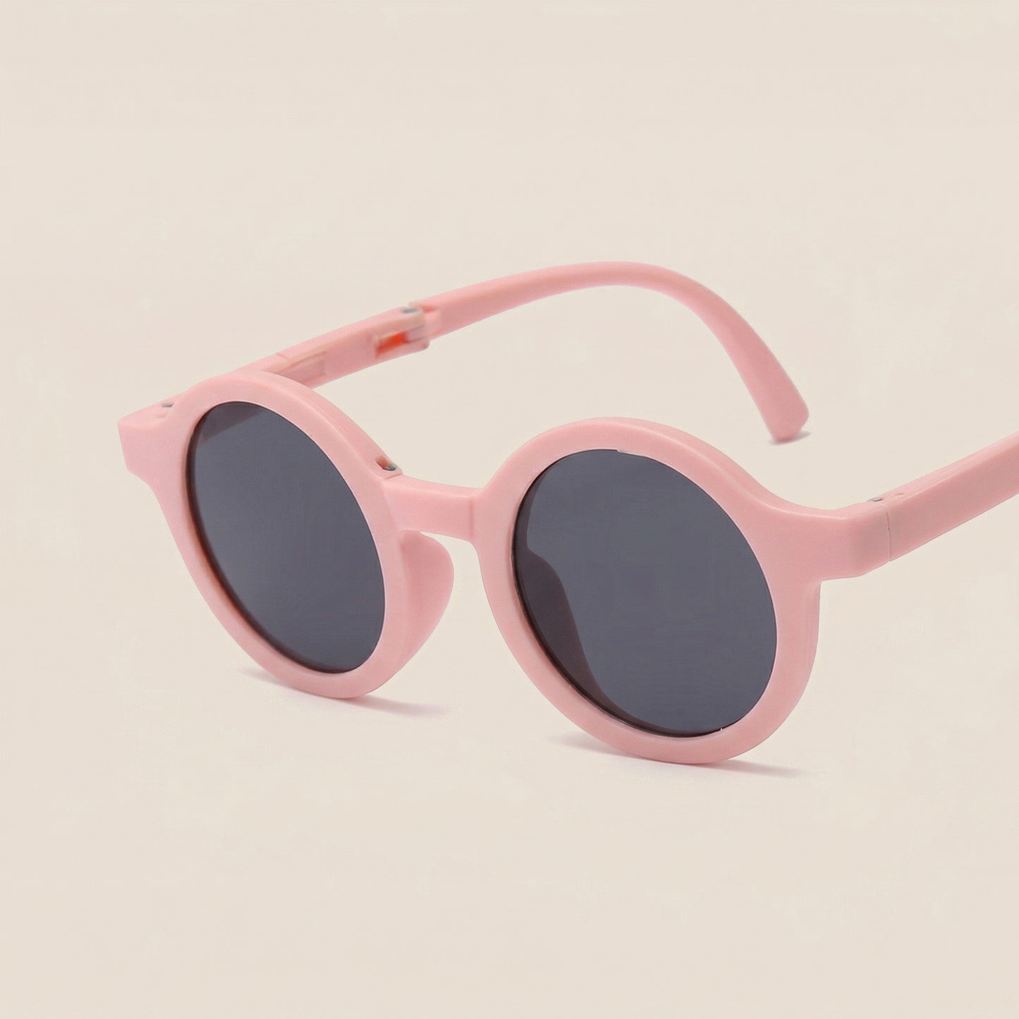Foldable Kids Sunglasses - Portable Round Sun Glasses for Boys & Girls - Cute Baby Shades & Street Beat Eyewear