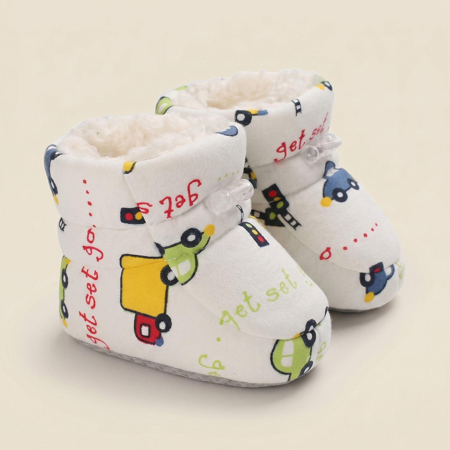 Cute Infant Walking Booties – Thickened Winter Warm Shoes for Baby Boys & Girls - Non-Slip Soft Sole First Walkers (0-18M)