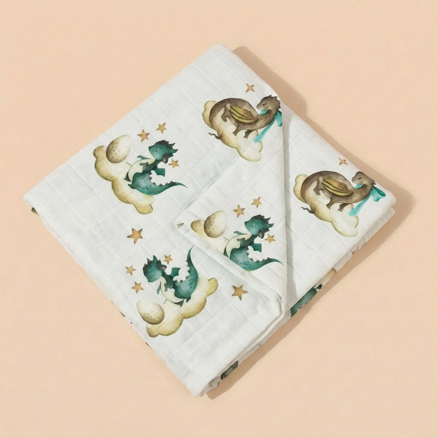 Muslin Cotton Baby Towel - Multi-use Newborn Swaddle & Bath Scarf - Soft Feeding Face Washcloth