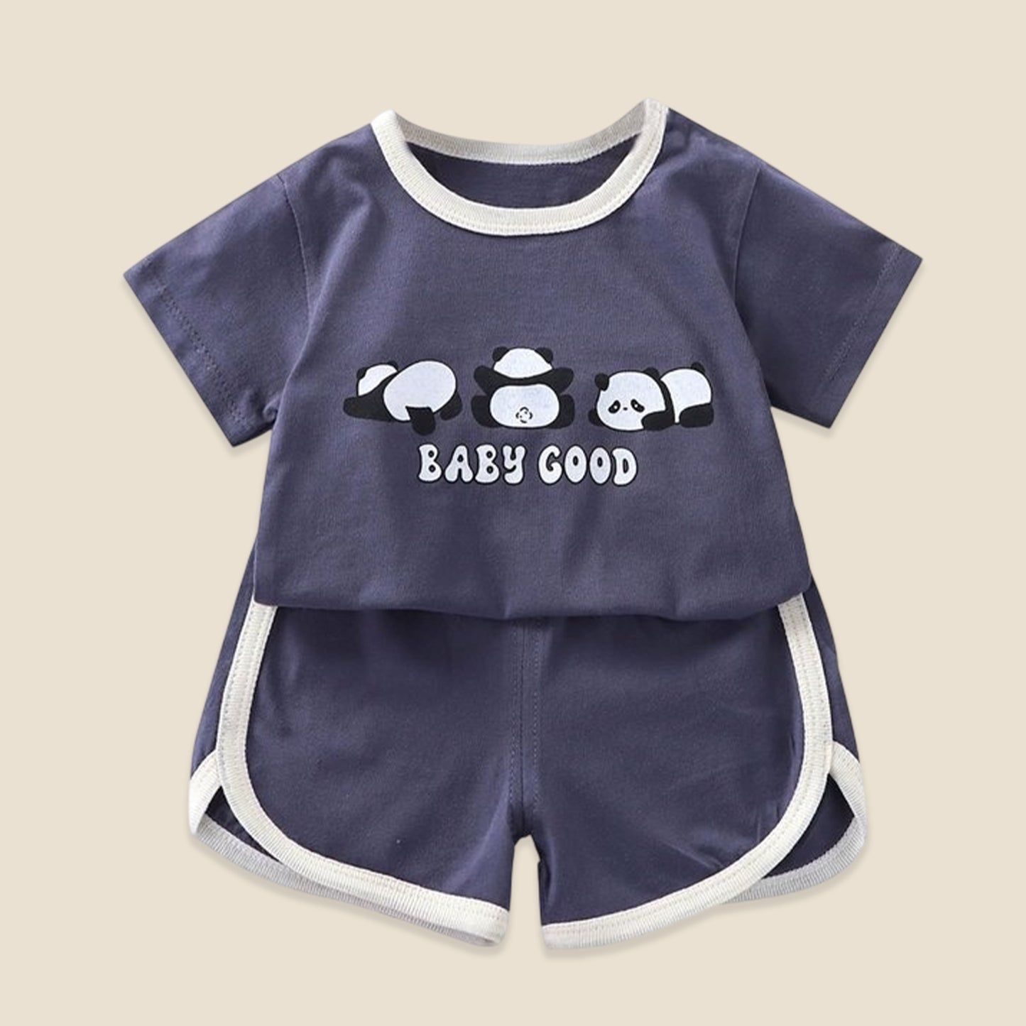 Summer Baby Cartoon Clothing Set - 100% Cotton Short Sleeve T-Shirt & Shorts - Casual 2Pcs Outfit for Boys & Girls 0-4Y