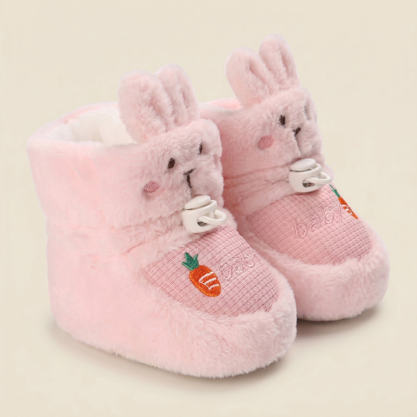 Cute Infant Walking Booties – Thickened Winter Warm Shoes for Baby Boys & Girls - Non-Slip Soft Sole First Walkers (0-18M)