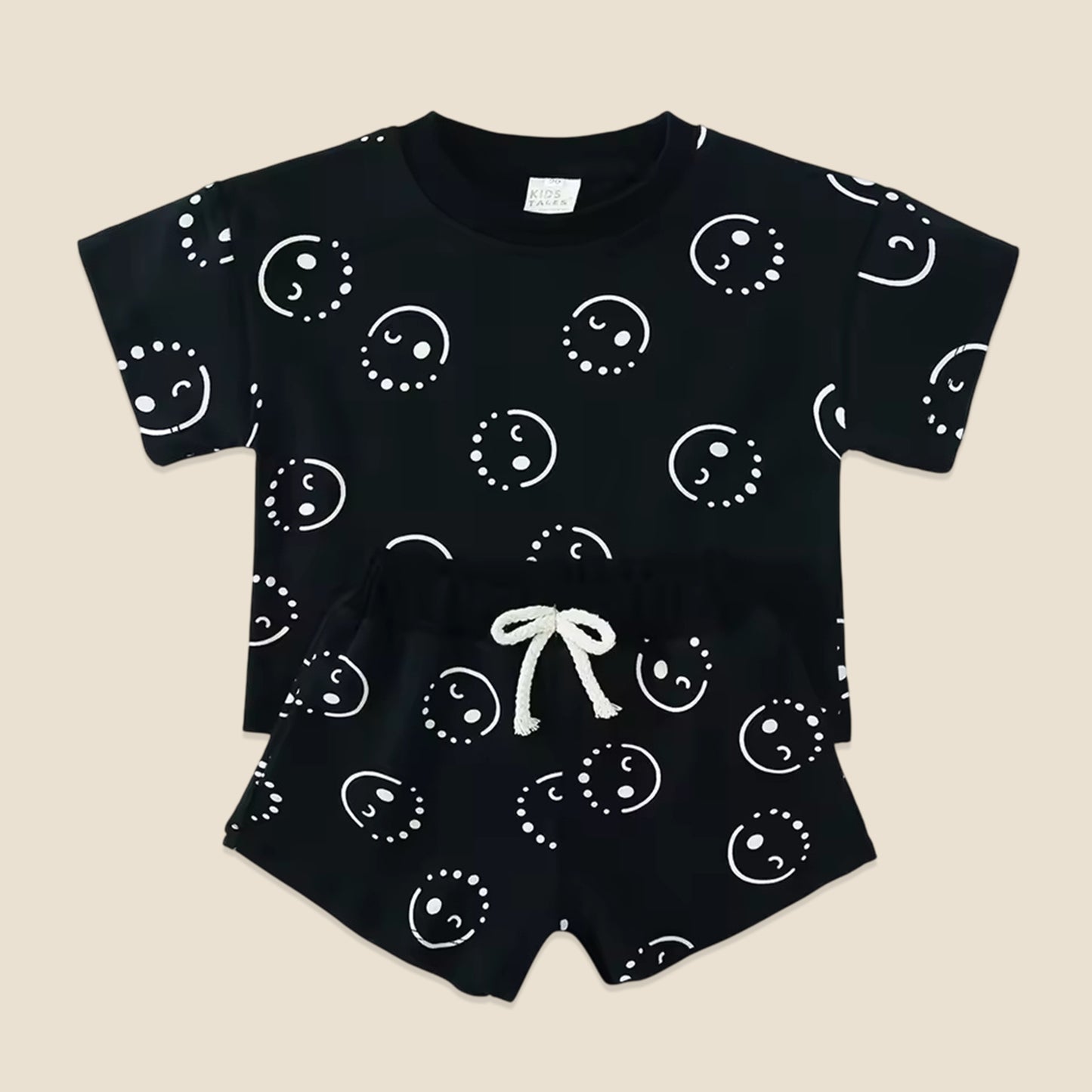 100% Cotton Kids Summer Clothing Set - Unisex Short Sleeve T-Shirt & Shorts Suit - Casual Baby Outfits for 1-8 Years