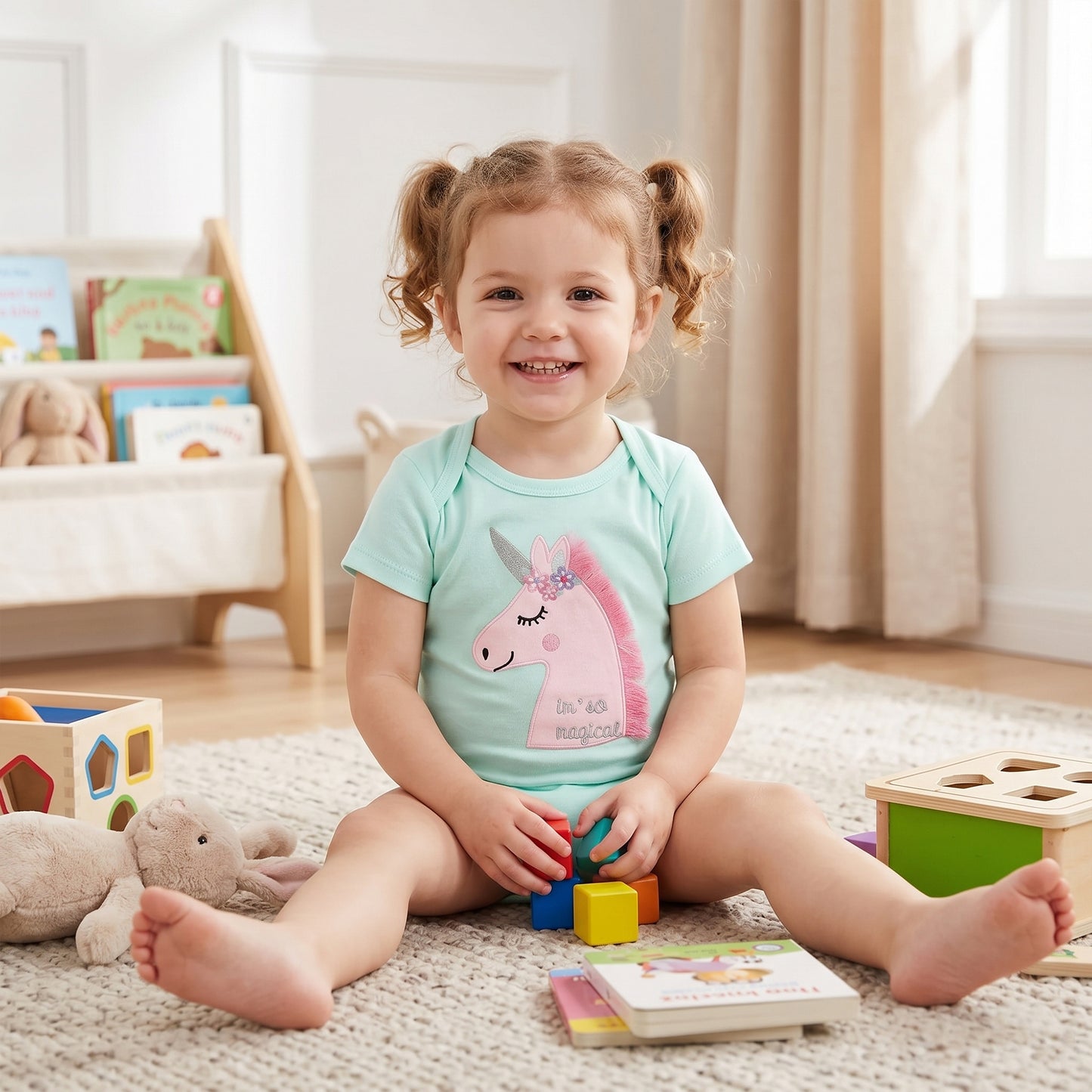 3/6 Pcs Baby Bodysuit Set - 100% Cotton Short Sleeve Rompers - Unisex Newborn Clothes 0-12 Months
