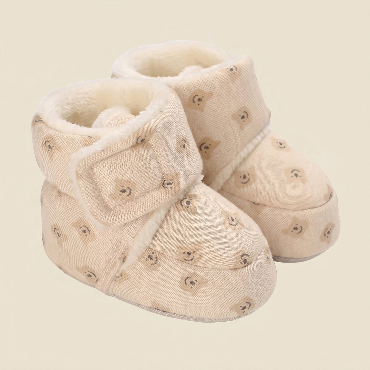 Cute Infant Walking Booties – Thickened Winter Warm Shoes for Baby Boys & Girls - Non-Slip Soft Sole First Walkers (0-18M)