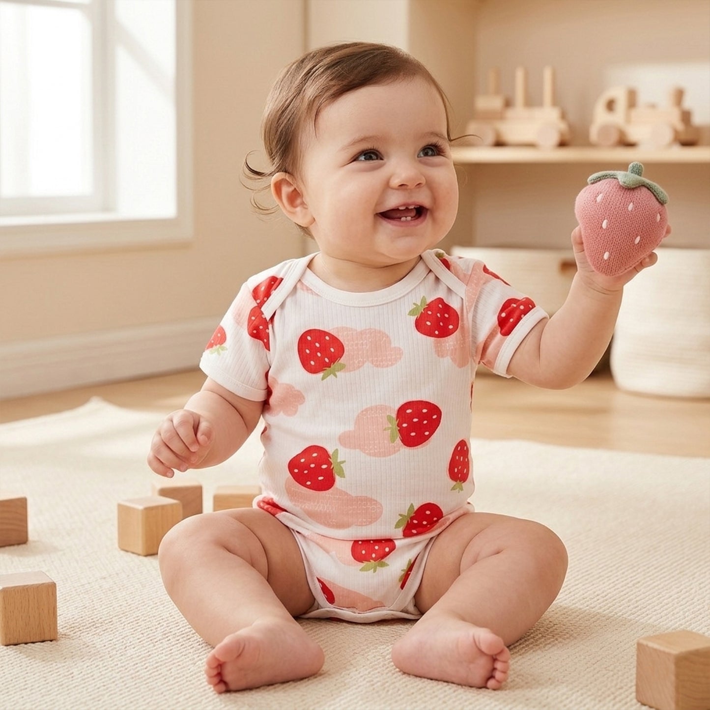 Baby Girl & Boy Summer Romper - 100% Cotton Bodysuit for Newborns - Cute Children's Overalls Costume