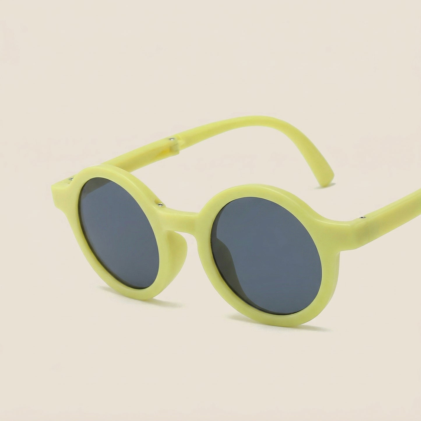 Foldable Kids Sunglasses - Portable Round Sun Glasses for Boys & Girls - Cute Baby Shades & Street Beat Eyewear