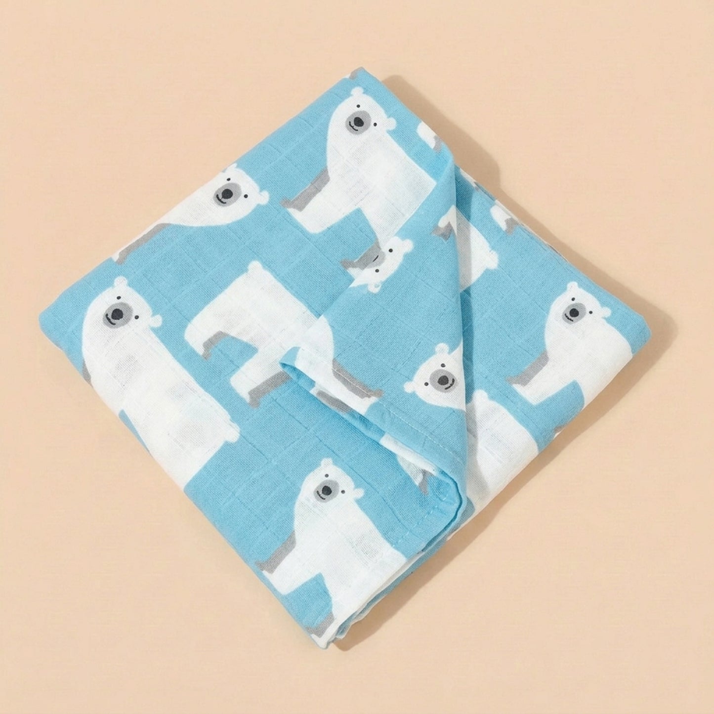 Muslin Cotton Baby Towel - Multi-use Newborn Swaddle & Bath Scarf - Soft Feeding Face Washcloth