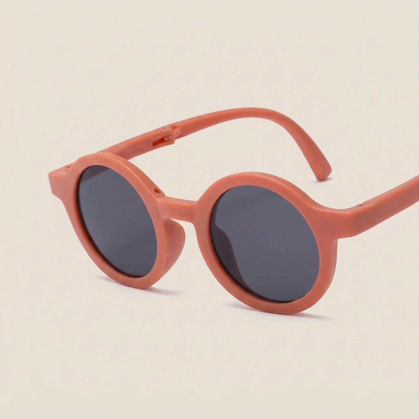 Foldable Kids Sunglasses - Portable Round Sun Glasses for Boys & Girls - Cute Baby Shades & Street Beat Eyewear
