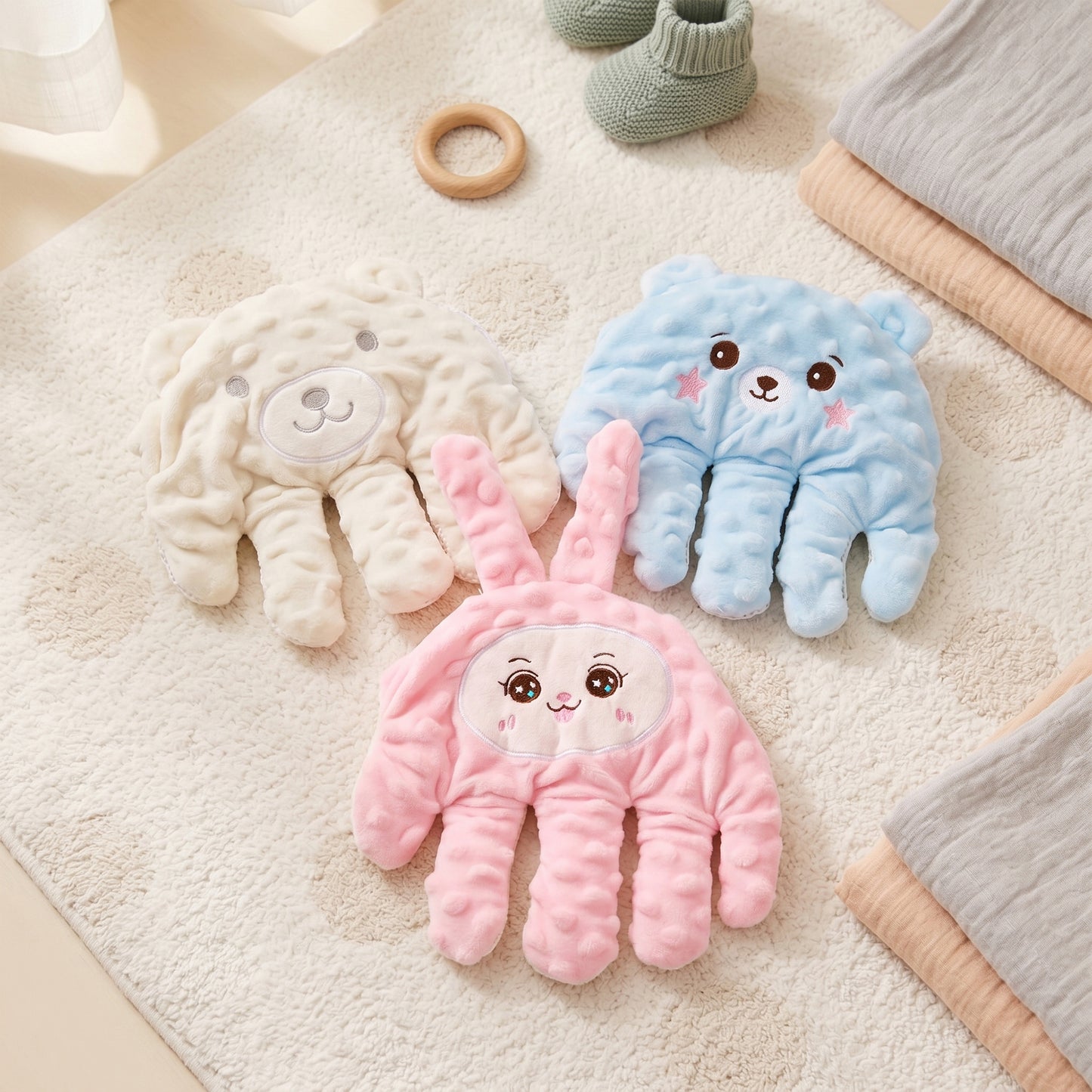 Newborn Calming Sleep Palm Pillow - Smart Remote Control Baby Sleep Aid - Column Shape PP Cotton Soothing Hand Pillow