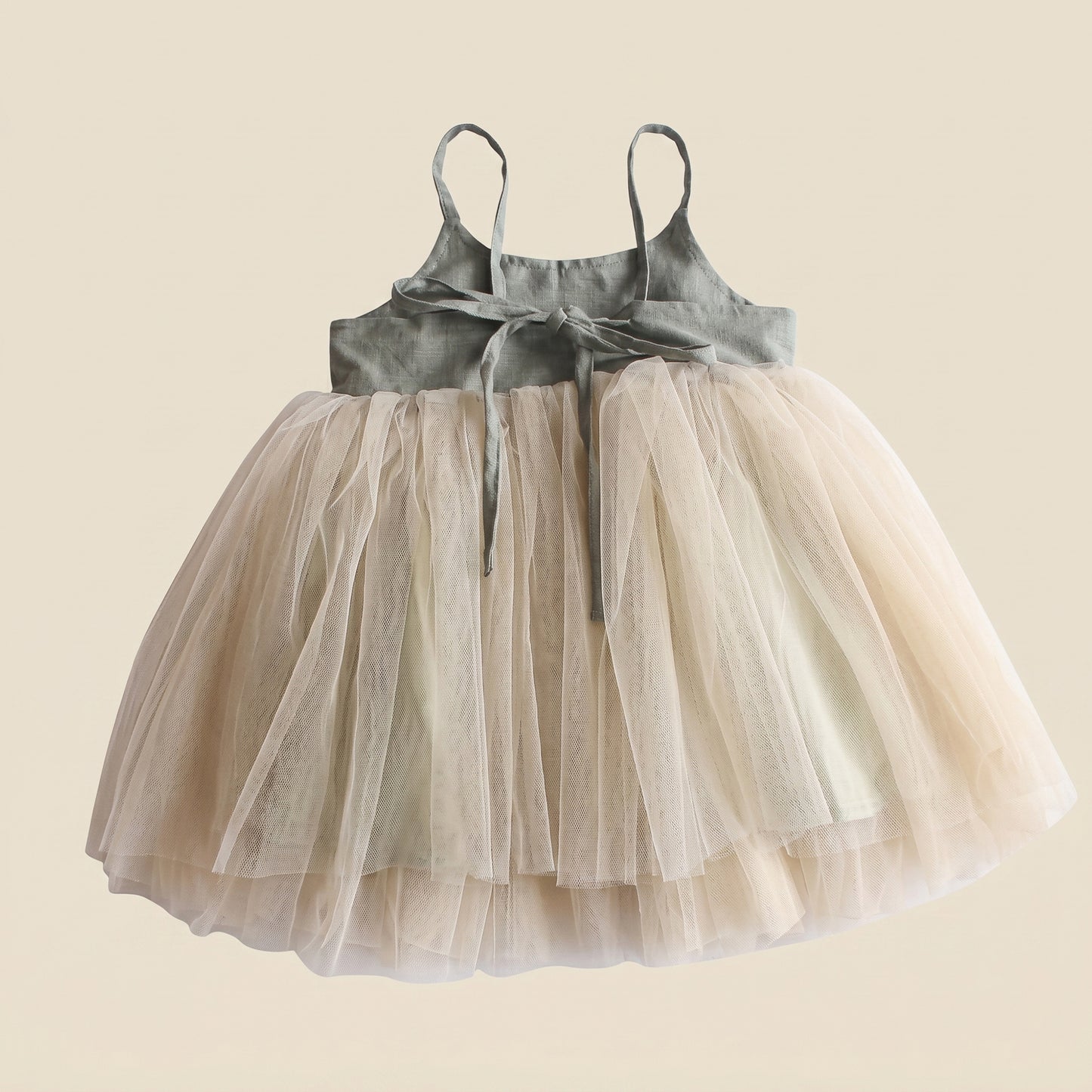 Baby Girl Little Love Birthday Dress - Summer Flying Sleeves Princess Gown with Bow - Korean Style 0-3Y