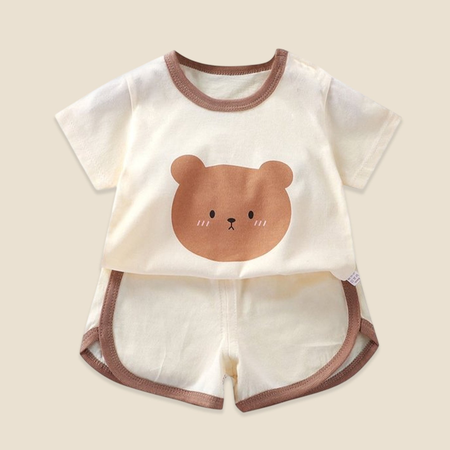 Summer Baby Cartoon Clothing Set - 100% Cotton Short Sleeve T-Shirt & Shorts - Casual 2Pcs Outfit for Boys & Girls 0-4Y