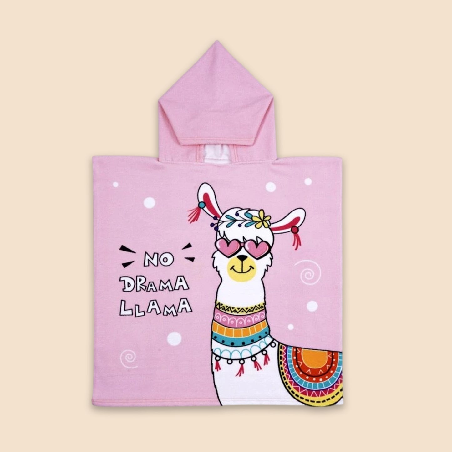 Cartoon Kids Hooded Cape Towel - Quick-Dry Beach & Bathrobe - Fun Unicorn Shark Dinosaur Print for Children