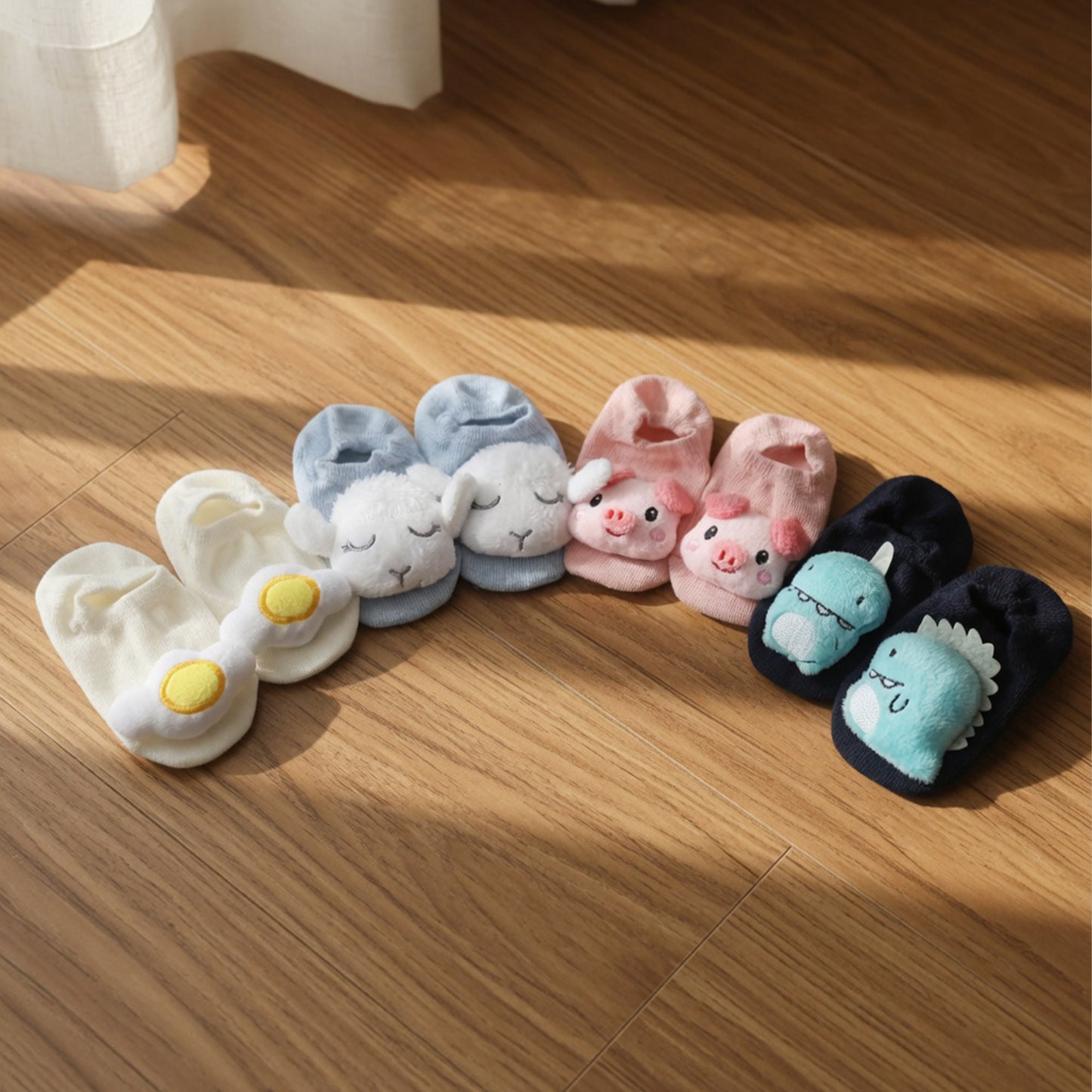 15-Color Cute Anti-Skid Floor Baby Socks - Non-Slip Animal Patterns for Newborns & Toddlers