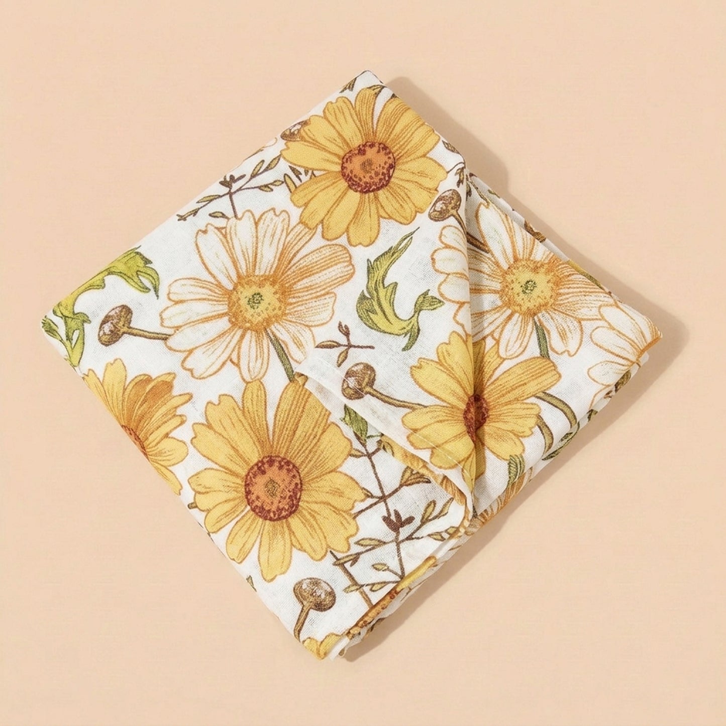 Muslin Cotton Baby Towel - Multi-use Newborn Swaddle & Bath Scarf - Soft Feeding Face Washcloth
