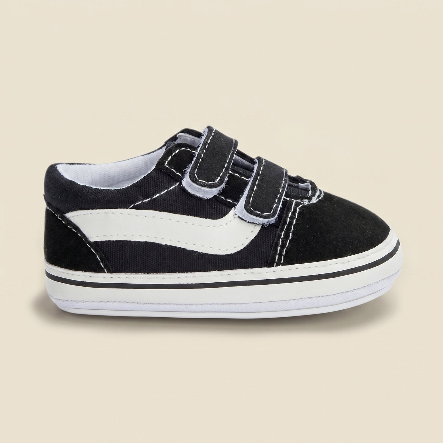 Classic Plaid First Walker Shoes - Breathable Canvas Baby Sneakers for Boys & Girls