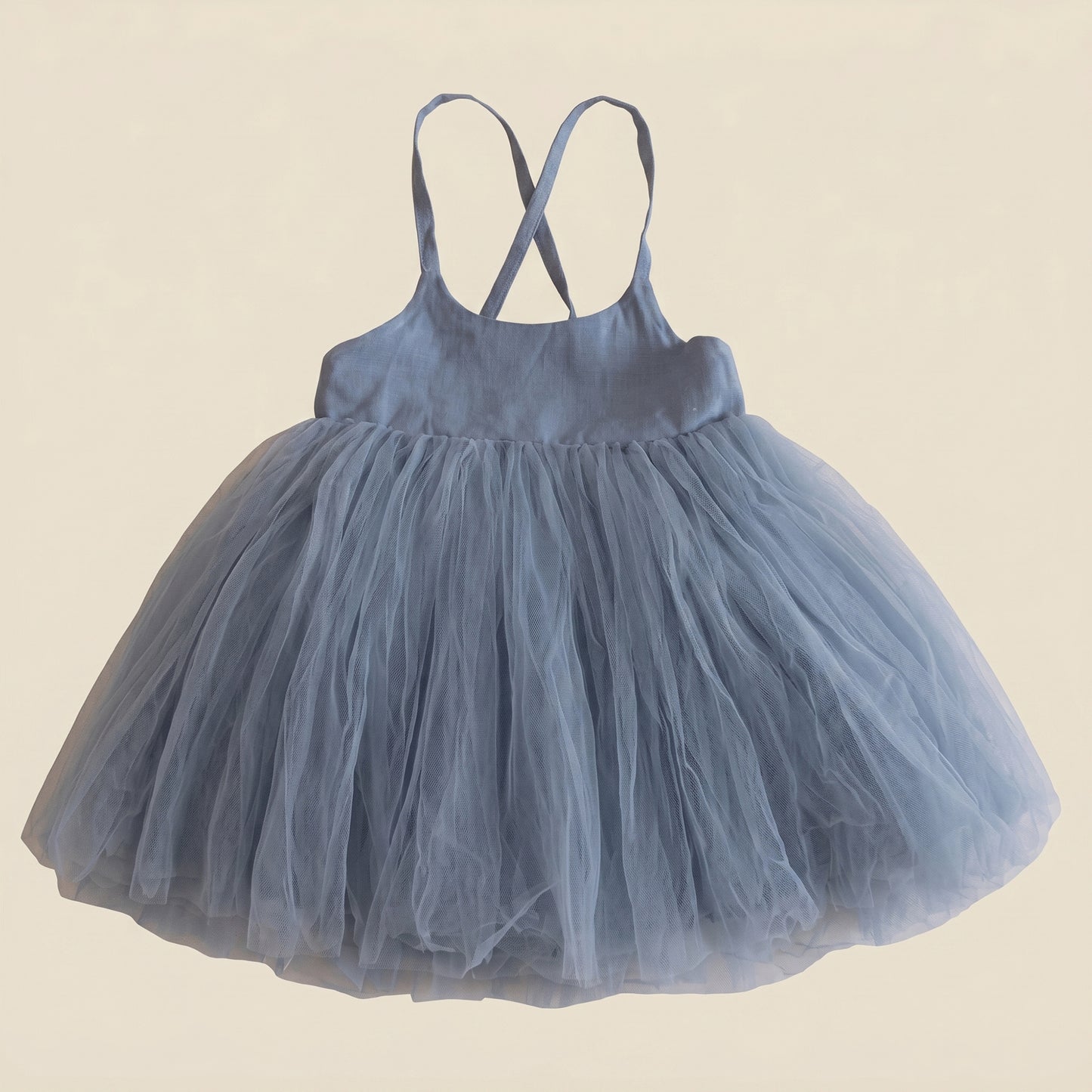 Baby Girl Little Love Birthday Dress - Summer Flying Sleeves Princess Gown with Bow - Korean Style 0-3Y