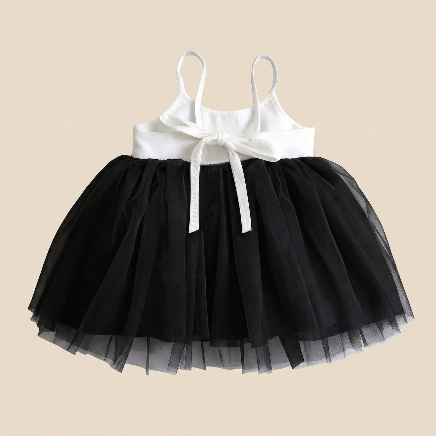 Baby Girl Little Love Birthday Dress - Summer Flying Sleeves Princess Gown with Bow - Korean Style 0-3Y