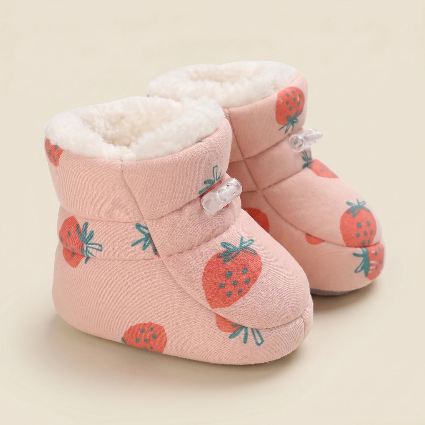 Cute Infant Walking Booties – Thickened Winter Warm Shoes for Baby Boys & Girls - Non-Slip Soft Sole First Walkers (0-18M)