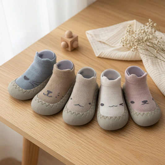 Anti-Slip Toddler Floor Sneakers - Lightweight Soft-Sole BeBe Booties for Boys & Girls