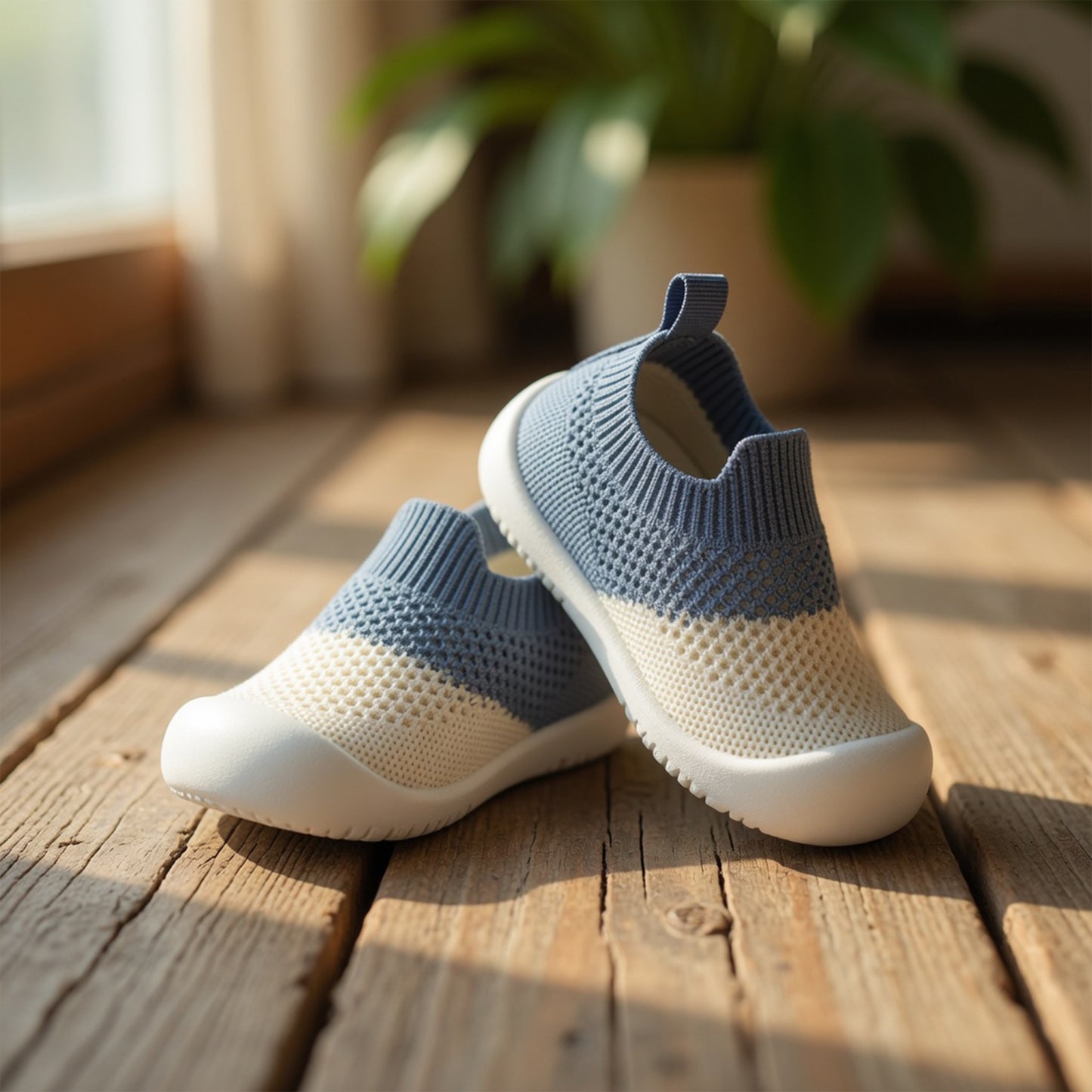 Infant Mesh Crib Shoes with Soft Bottom - Lightweight Non-Slip Slippers for Boys & Girls