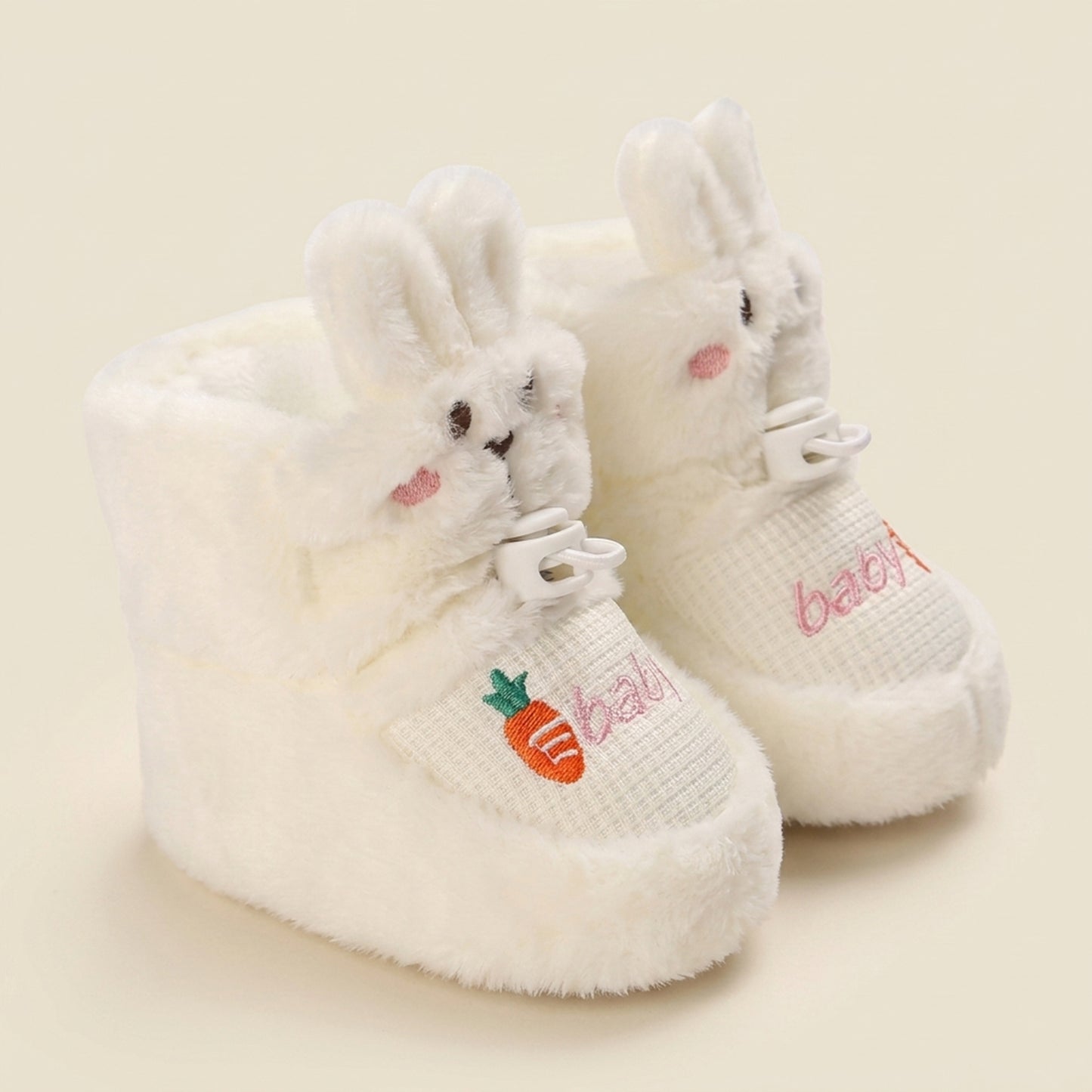 Cute Infant Walking Booties – Thickened Winter Warm Shoes for Baby Boys & Girls - Non-Slip Soft Sole First Walkers (0-18M)