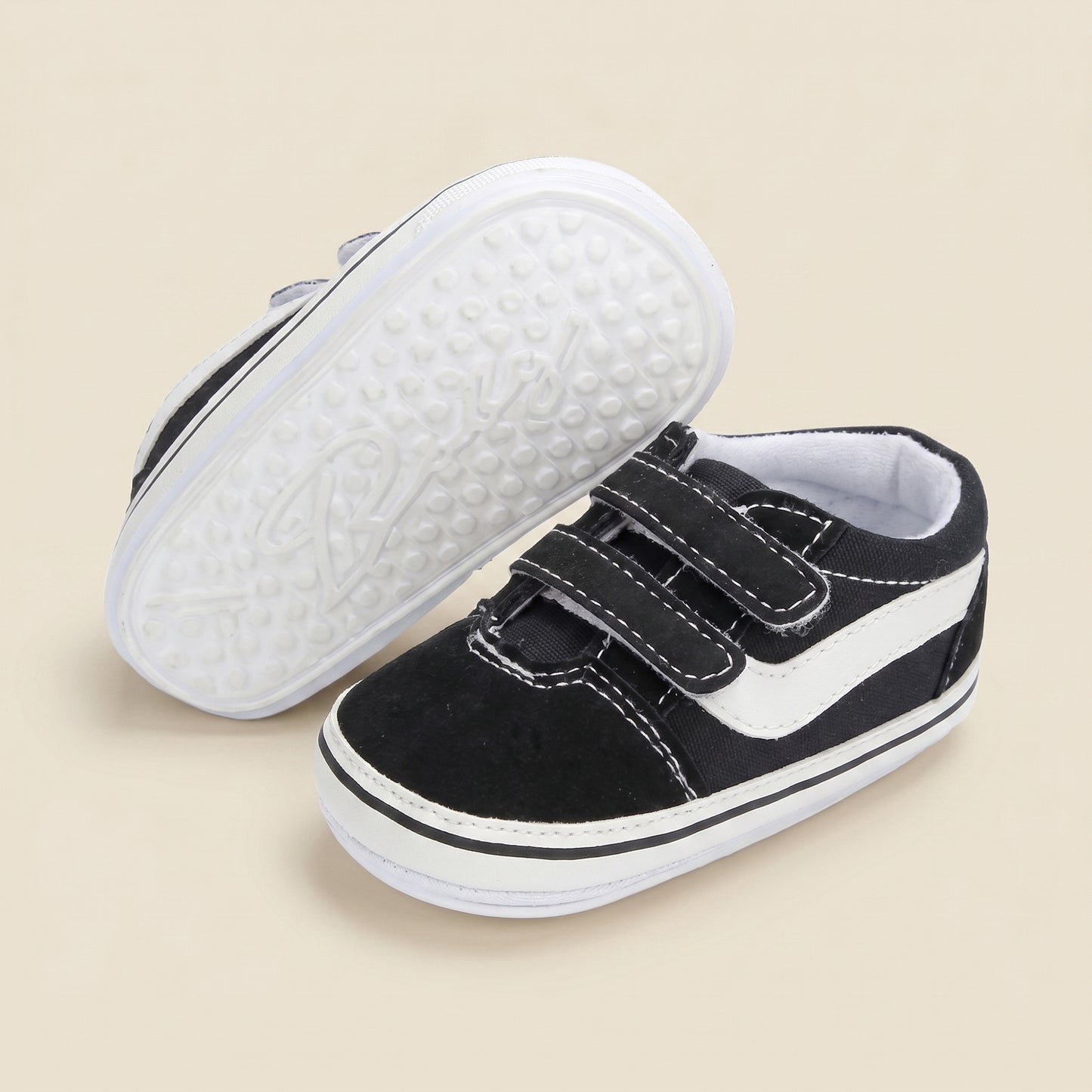 Classic Plaid First Walker Shoes - Breathable Canvas Baby Sneakers for Boys & Girls
