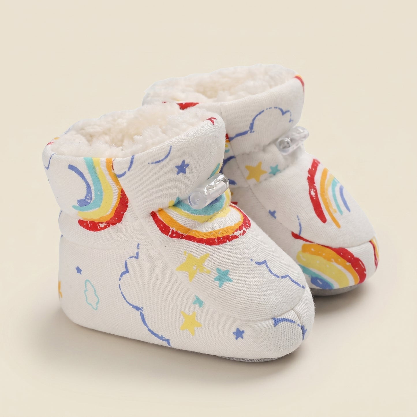Cute Infant Walking Booties – Thickened Winter Warm Shoes for Baby Boys & Girls - Non-Slip Soft Sole First Walkers (0-18M)