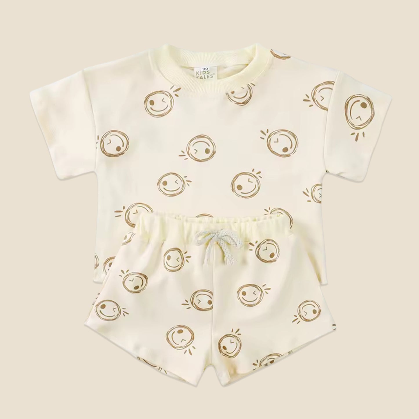 100% Cotton Kids Summer Clothing Set - Unisex Short Sleeve T-Shirt & Shorts Suit - Casual Baby Outfits for 1-8 Years