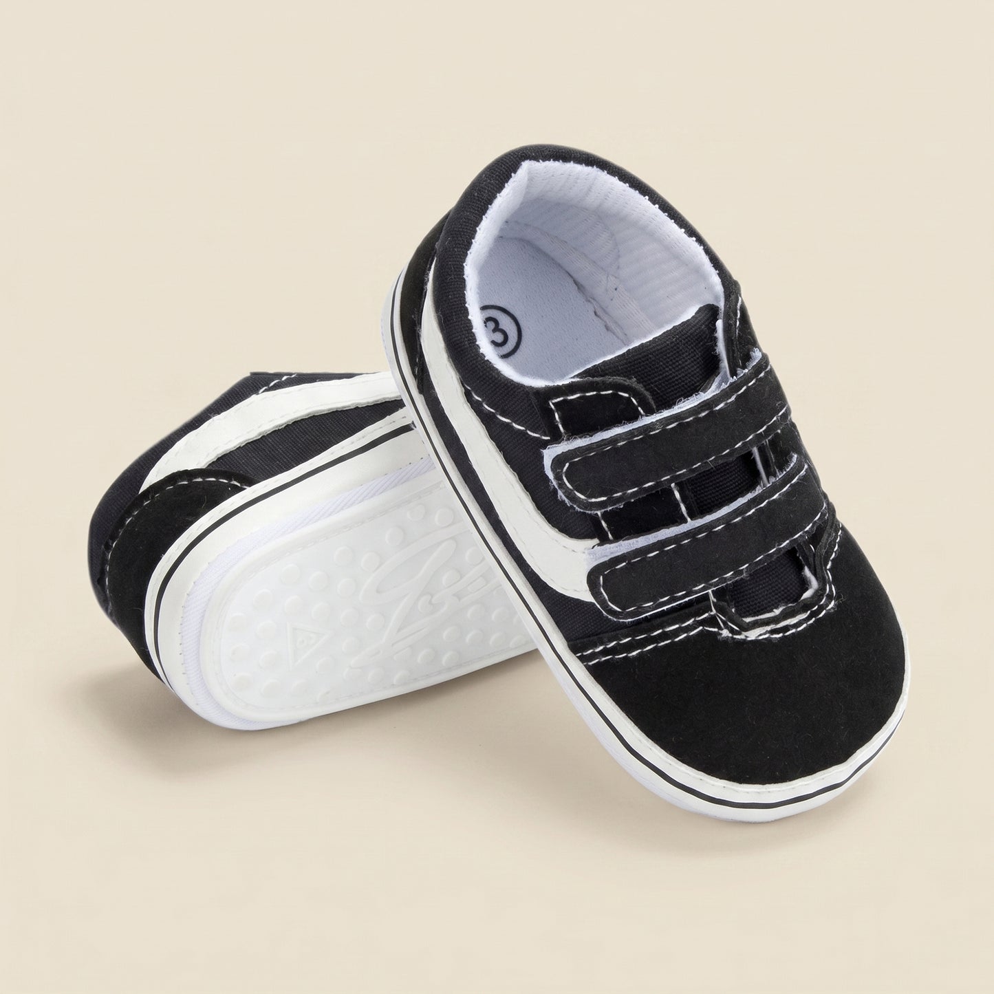 Classic Plaid First Walker Shoes - Breathable Canvas Baby Sneakers for Boys & Girls