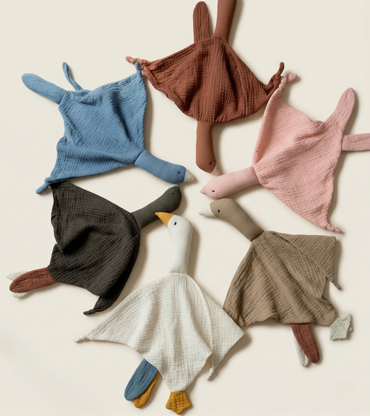 Cotton Swan Baby Soothe Towel - Cartoon Sleeping Doll & Comforter Blanket - Soft Newborn Saliva Towel & Sleep Toy