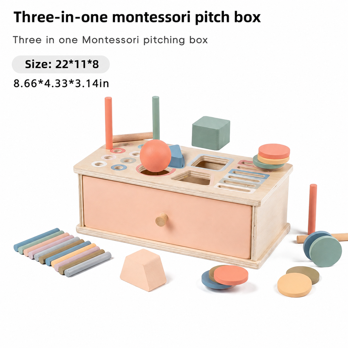 Montessori Colour & Shape Sorting Box – Fine Motor Skills and Early Learning Toy for Toddlers