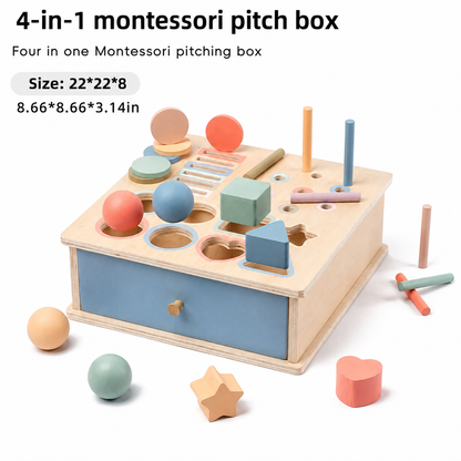 Montessori Colour & Shape Sorting Box – Fine Motor Skills and Early Learning Toy for Toddlers