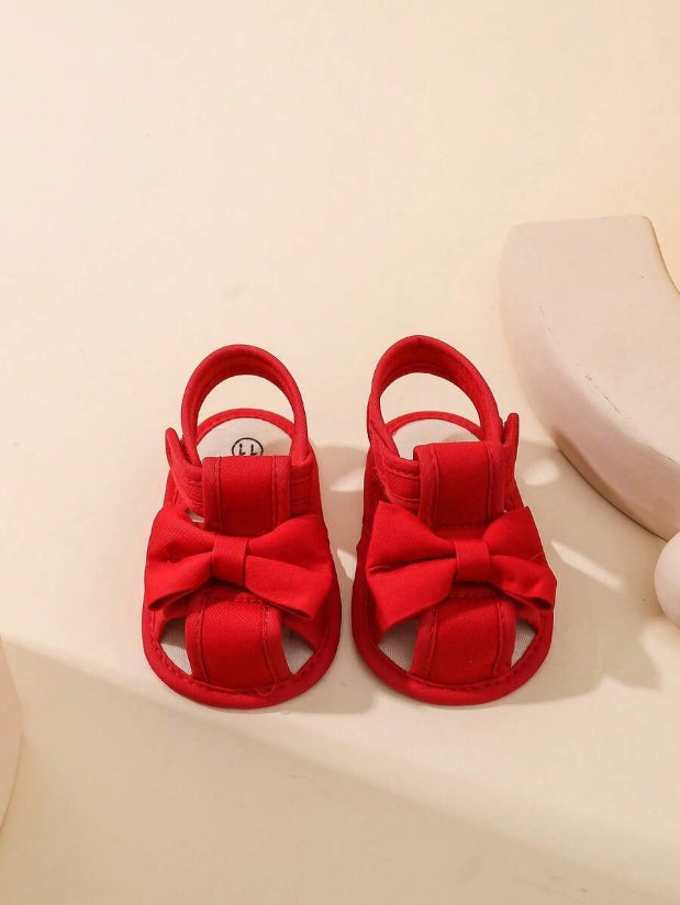 0-1Y Baby Girl Summer Sandals - Cute Bowknot Comfortable First Walkers