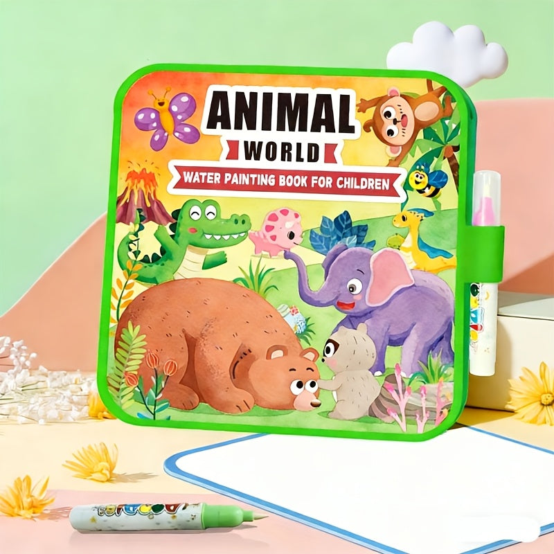 Reusable Magic Water Painting Book for Kids Educational Drawing Activity Book with Assorted Learning Themes