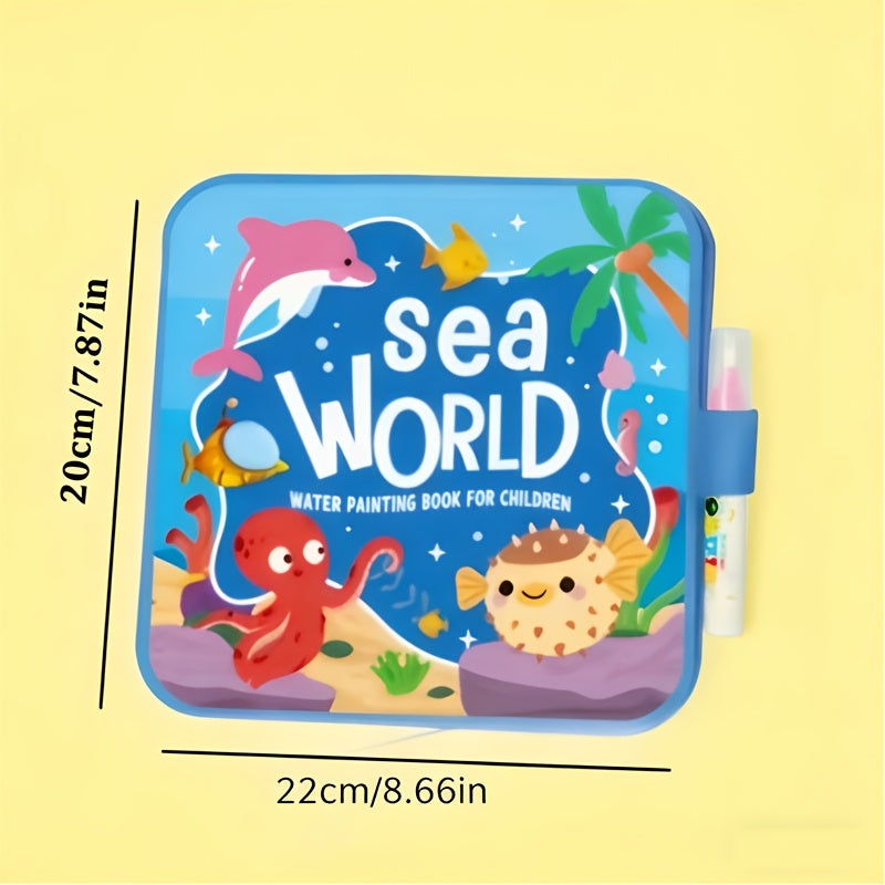 Reusable Magic Water Painting Book for Kids Educational Drawing Activity Book with Assorted Learning Themes